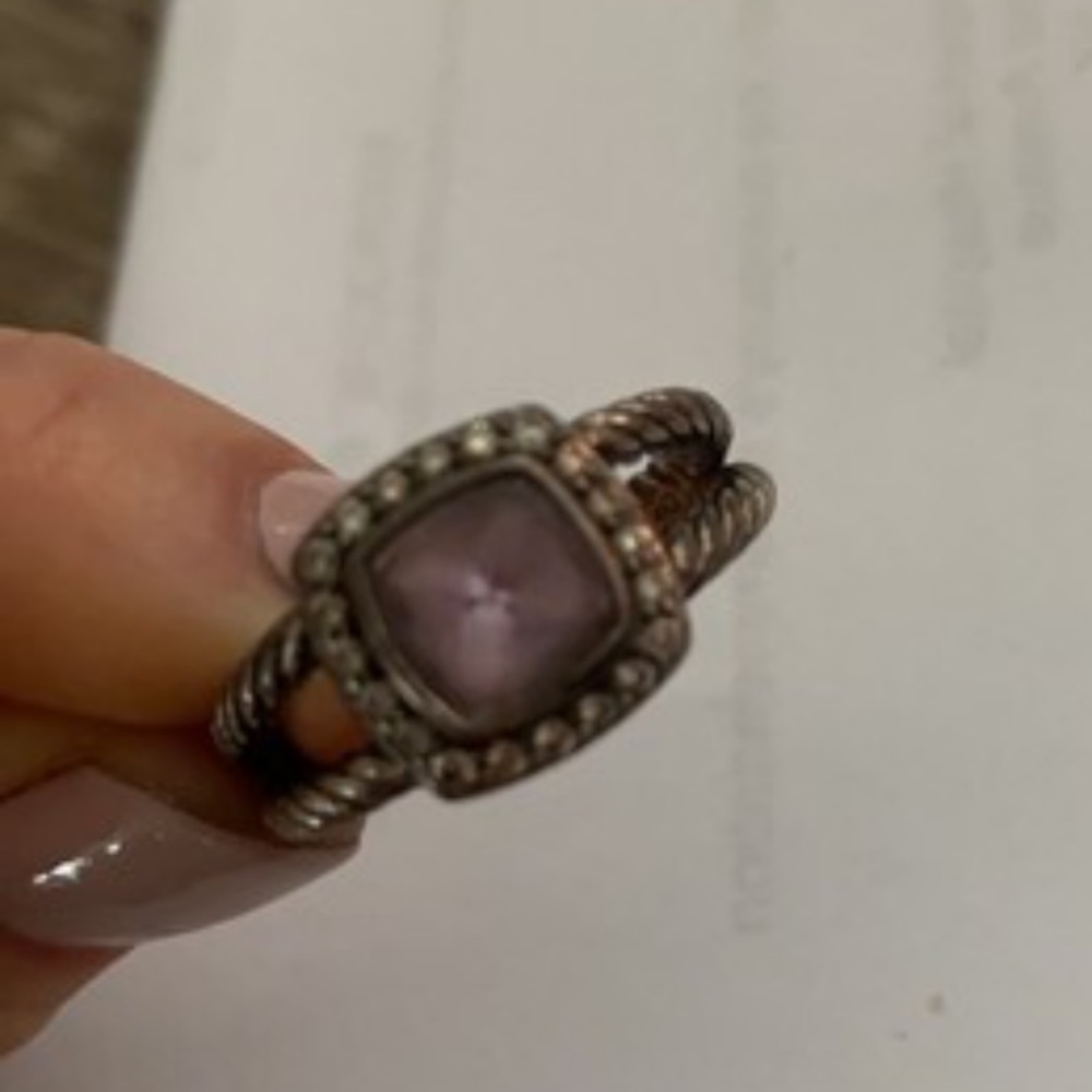 David Yurman Petite Albion Amethyst Ring
